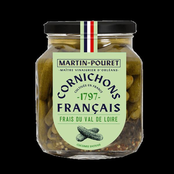 Cornichons Français au vinaigre d'Orléans 270g MartinPouret
