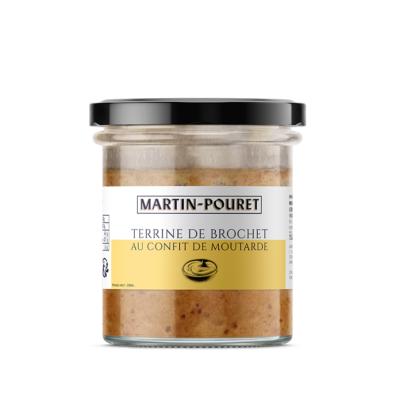 Terrine de brochet au confit de moutarde Martin-Pouret