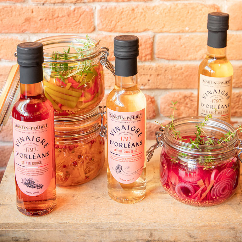 Pickles vinaigres de vin rouge Martin-Pouret