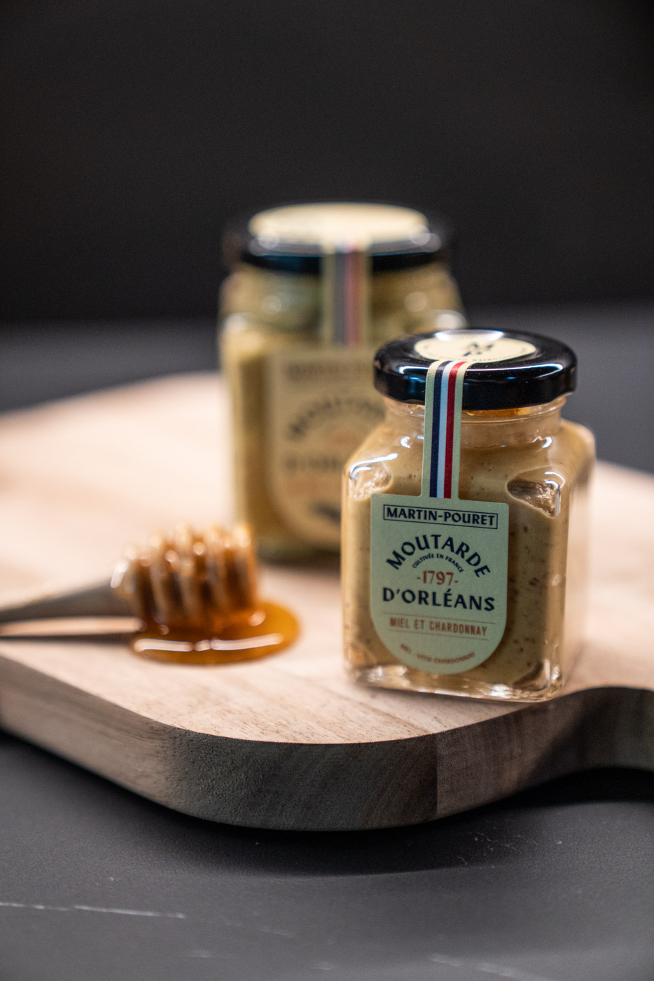 Moutarde miel et chardonnay 95g Martin-Pouret