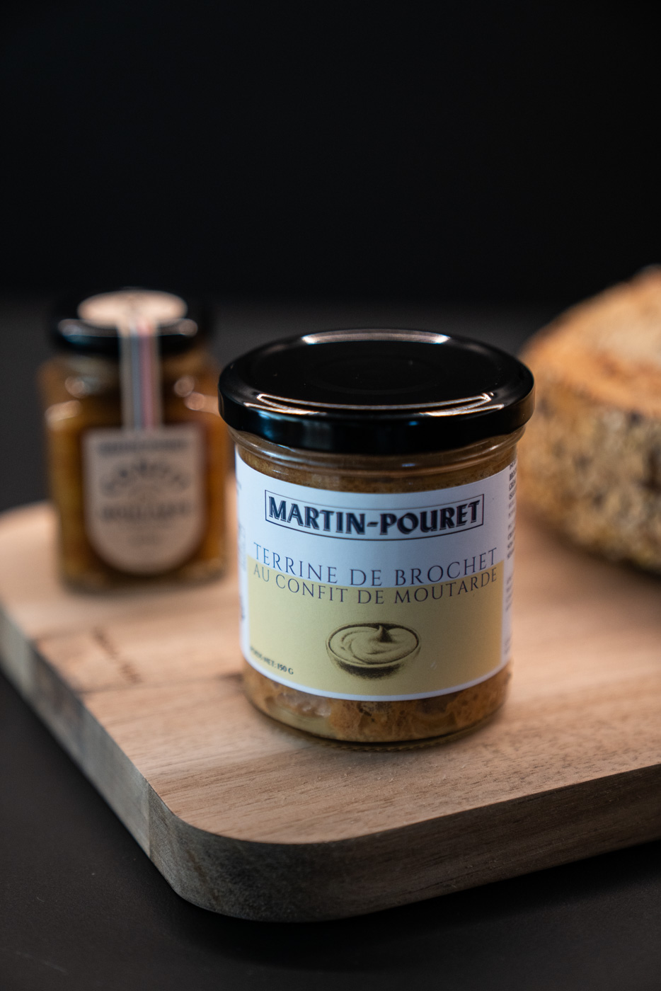 Terrine de brochet au confit de moutarde Martin-Pouret